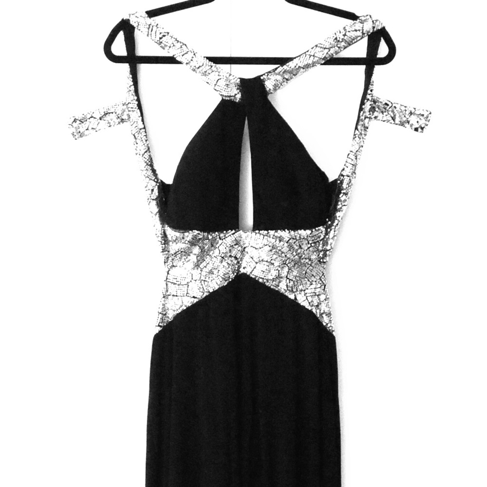 Formal long black dress